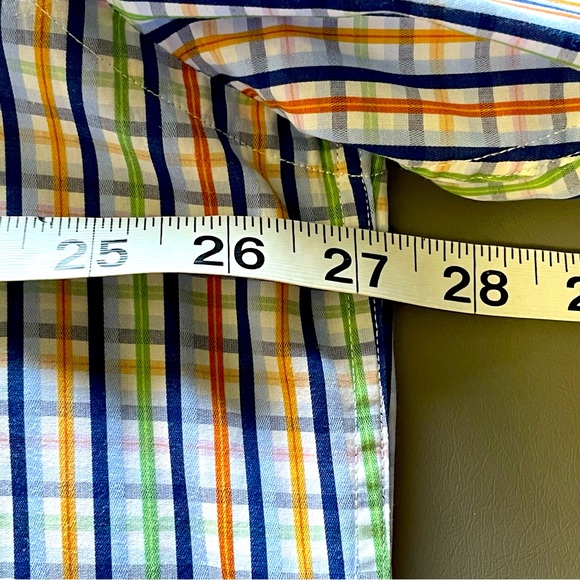 BUGATCHI Dress Shirt Button Down Long Sleeve Plaid XXL - Picture 13 of 14